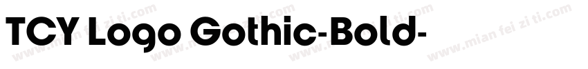 TCY Logo Gothic-Bold字体转换